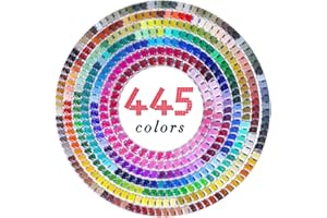 ARTDOT 5D Diamant Peinture Accessoires Pierres Carrées, 445 Couleurs 445000 Pièces Daiments Peinture Recommander