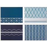 Hallmark Boş kart &ccedil;eşitleri, geometrik g&uuml;m&uuml;ş folyo (zarflı 40 not kartı)