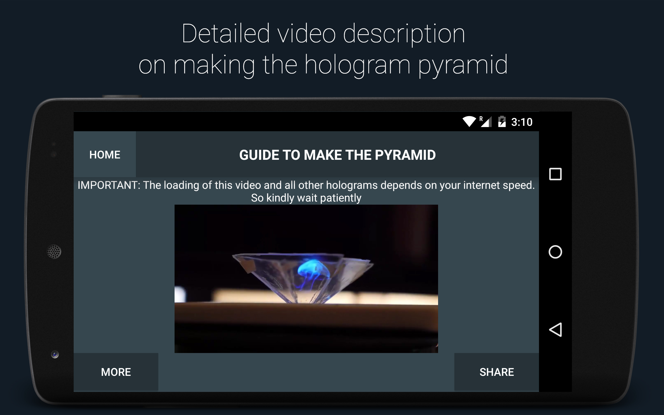 Hologram 3d Phone Projector Hd Amazoncouk Appstore For - 