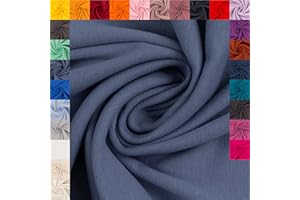 GENERISCH hegehof Swafing Heike Bündchenstoff Schlauchware Coupon (rauchblau, 0,5m) (259)