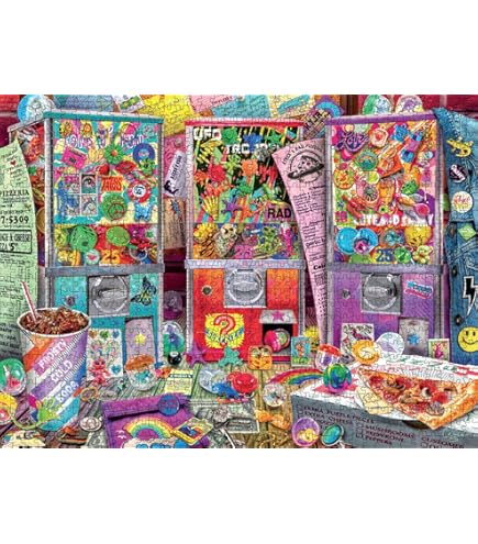 Buffalo Games Puzzle „Bonjour – Gradient Flora“ 1000 Teile – Farbenfrohes Blumenpuzzle, Fertige Größe 67,9 X 50,2 Cm