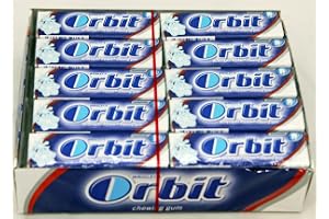 Original Wrigleys Orbit Winterfresh sockerfri tuggummi 30 (full låda) paket färska lager (vinterfrost)