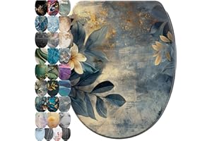 Sanilo WC Sitz mit Absenkautomatik & Schnellverschluss, Toilettendeckel per Knopfdruck abnehmbar, einfache Montage von oben (Lilybud)