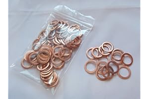 CARTEC 100 Stück Kupferringe/Dichtringe/Dichtung Kupfer 14x20 x1,5 mm Din 7603 Form A