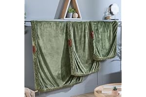 Slumberdown Extra Large Dog Bed Zipped Removable & Washable Replacement/Spare Cover For Large/XL/XXL Pet Beds, Soft Touch Microfleece Velour Cover with Anti Slip Bottom, Green (L 90cm x W 120cm)