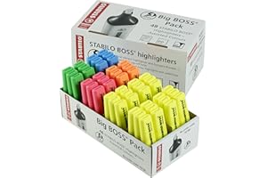 Evidenziatore - STABILO BOSS ORIGINAL -Big BOSS Pack - Pack da 48 - Colori assortiti