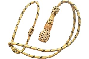 handembroideryuk Royal Navy Officer Sword Knot | Gold Ceremonial Sword Tassel for Uniform | 600mm Total Length, 90mm Tassel