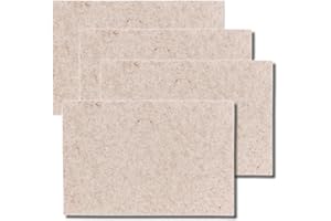 KECKU kela Aia - Set di 4 tovagliette 45 x 30 x 0,4 cm, in Feltro, Lavabile, Colore: Beige