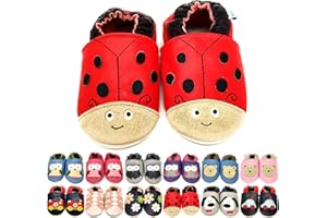 MiniFeet Soft Leather Baby Shoes - Buy 4 Pairs & GET 1 of Them for Free ! - Toddler Shoes - Baby Girl Shoes - Baby Boy Shoes - 0-6 Months to 4-5 Years