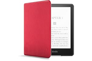 Forefront Cases Étui pour Amazon Kindle Paperwhite 6.8" (11e Génération - 2021) - Rouge - Mince, Léger et Protection, Automatique Veille/Réveil Coque pour Kindle Paperwhite 6.8"