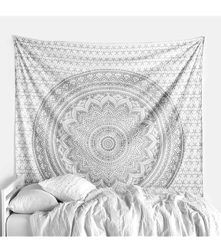 Tapiz Indio Colgante De Pared Rojo – Algodón Mandala Boho – Tamaño Grande 210x135 Cm – Decoración Hippie Y Gitana