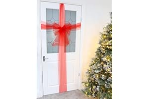 Christmas Concepts® Red Christmas Fabric Door Bow Decoration - Make Your Own Fabric Bow