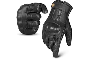 ‎AAASPORTX aaasportx Motorrad Handschuhe Herr Leder Touchscreen Funktion - Protektoren Motorradhandschuhe Herren & Damen – Wasserresistente Motorcycle Gloves mit rutschfesten Pads