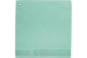 Winkler - Essuie-mains carré Curl avec œillet d'attache – 50x50 cm – Tissu éponge 100% coton absorbant – Serviette à vaisselle, chiffon de nettoyage