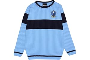 Popgear Jungen Harry Potter Ravenclaw Quidditch Strickpullover Blau Knitted Jumper