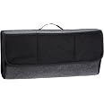 LLLGSH Organizer Per Bagagliaio Pieghevole In Pelle Resistente, Antiscivolo, Con Logo Personalizzabile, Adatto A Tutte Le Auto