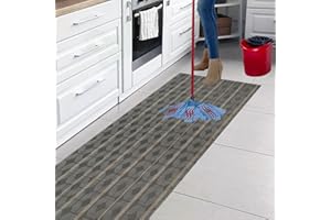 PARPYON Tappeto passatoia Cucina Lavabile Lucy - antimacchia e Antiscivolo aderisce Perfettamente a Terra Non Piega Si pulisce con straccio - tappeti casa Moderno (50X240, 19)