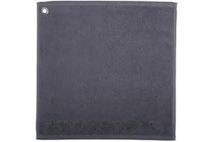Winkler - Essuie-mains carré Curl avec œillet d'attache – 50x50 cm – Tissu éponge 100% coton absorbant – Serviette à vaisselle, chiffon de nettoyage