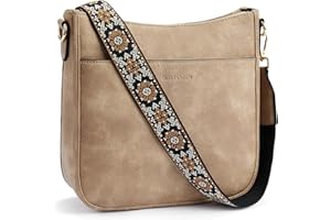 Bostanten Sac à main pour femme - Petit sac à bandoulière en cuir synthétique - Avec sangle de couleur réglable