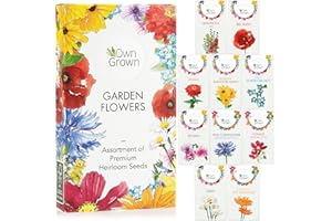Grow Your Own Flowers: Premium Garden and Balcony Flower Seeds Set with 10 Beautiful Varieties – Seeds for Gardening Flowers – Wildflower Seeds for Bees and Butterflies, Flowers for Garden by OwnGrown