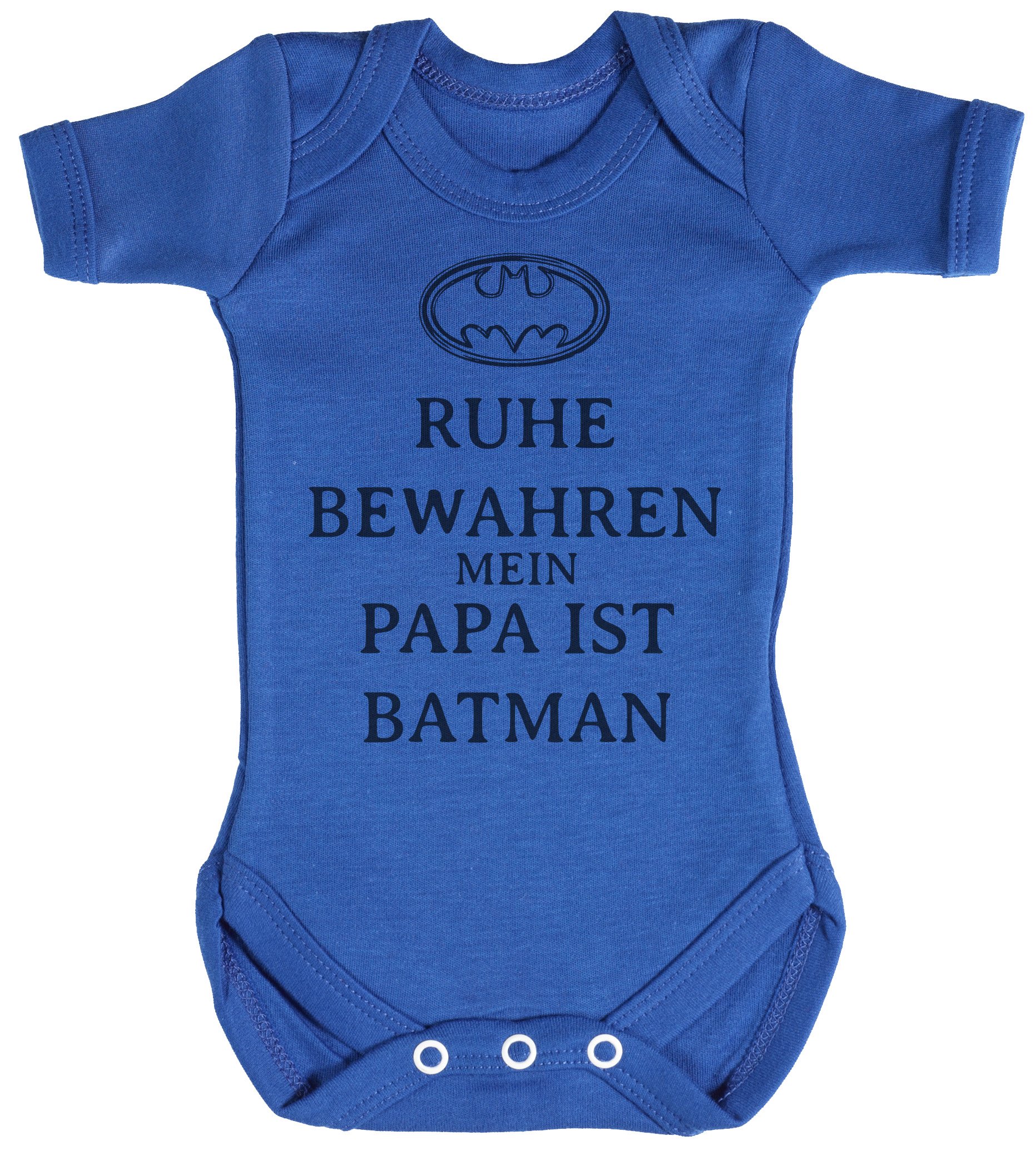 TRS-Ruhe-Bewahren-Batman-Baby-BodysStrampler-100-Baumwolle
