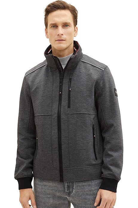 TOM TAILOR Herren 1037351 Coated Field Jacke mit Abnehmbarer 