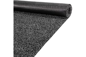 ANRO Smutsfångande matta entré Oskar Svart 100 x 80 cm | Material: polypropen, halkfri gummibaksida, 5 mm, tvättbar, för inom