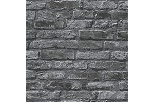BRICOFLOR Carta da parati mattoni effetto pietra Grigio 954701 95470-1 A.S. Création Dekora Natur 6 | Grigio | Rotolo (10,05 x 0,53 m) = 5,33 m²