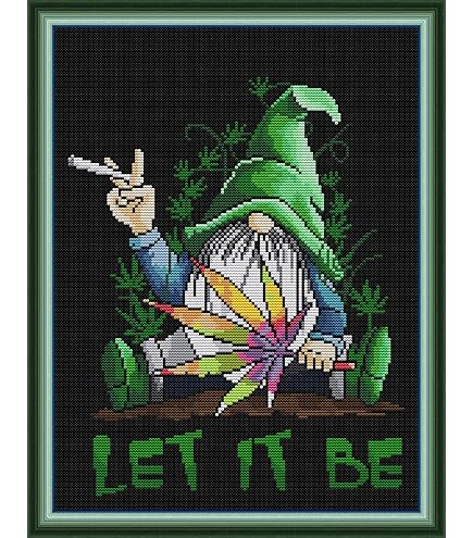 Kit Punto Croce Paesaggio Innevato - Prestampato Per Principianti, 40x40cm