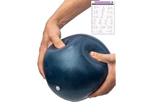 ‎BENEYU beneyu® Pilates Ball rutschfest - Soft Pilatesball 23cm - Physio-Therapieball - Gymnastikball klein - BPA-frei, Phtalat-frei, Belastbar +Übungen - als Pilates Zubehör & Yoga