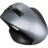 Amazon Basics Compact Ergonomic Wireless Mouse with Fast Scrolling - Silver