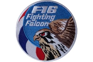 ELLU F16 Fighting Falcon Iron On patch Sew stati uniti Air Force ricamato distintivo
