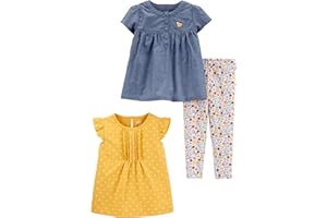 Simple Joys by Carter's Set da Gioco in 3 Pezzi Bimba e Bambina