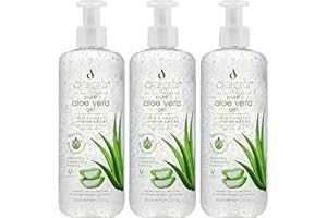 Derora Gel d'Aloe Vera | Contient des ingrédients 100% purs et naturels | pour guérir, apaiser et hydrater la peau, le visage et le corps | Sans cruauté et végétalien (500ml x3)