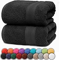 Set 4 Asciugamani Da Bagno 70x140 Cm - 500 GSM Cotone Lussuoso, Ultra Morbido E Assorbente - Foto 8