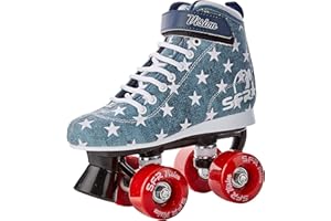 SFR Vision II Canvas Kids Quad Roller Skates - Jeans