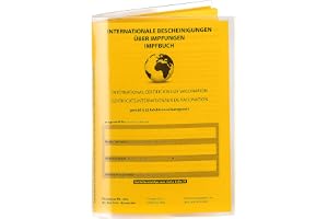 2 stycken vaccinpassfodral för ditt internationella vaccinkort 2021, slitstarkt skyddsfodral för vaccinboken, transparent, Impfass-2021