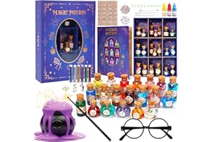 Sntieecr Zaubertrank-Set für Kinders, Zaubertrank-Set für Kinder mit magischer Displaybox, 20 Verschiedene Zaubertrankflaschen, Zaubertrank-Set als Geschenk für Kinder, Alter 6–10 Jahre