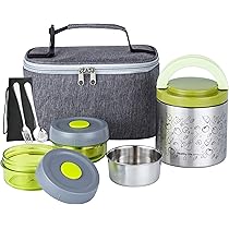 YUMMII YUMMII Bento Box Piccola In Acciaio Inox 18/8 – 1, 2 O 3 Scomparti, Con Sacchetto In Cotone, 100% Senza Plastica