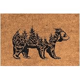 Monnhein Tasarımlı Dekoratif Kapı &ouml;n&uuml; Paspas, Dış Mekan/Ev İ&ccedil;i/Banyo/Mutfak/Yatak Odası/Giriş Paspasları (Bear, 40x60)