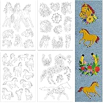 Feuilles De Stabilisateur De Broderie Solubles – Motifs Champignons Magiques, étoiles, Lune – 4 Feuilles 29,7x21 Cm - 9