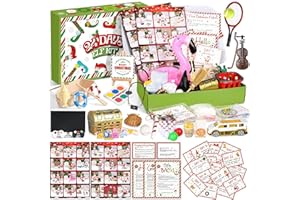 iZoeL Elf Activities Kit Advent Calendar 24 Days Christmas Elf Accessories Props Set with Instructions, Photos, Letter, Card, Certificates, Elf Ideas for Magic Christmas Countdown