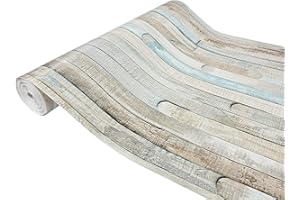 DecoMeister Vinilo Imitacion de Madera Motivo Rio Océano Papel Adhesivo Para Muebles Autoadhesivo Lámina Decorativa Para Cocina Pared Puertas Para Forrar En Rollo Aspecto Madera 45 x 240 cm