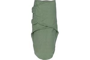 Meyco Baby Uni Pucksack, Premier équipement du Nouveau-né (Bandeau pour bébés de 0 à 3 Mois, Confort de Sommeil Doux, 100% Coton, Respirant, Aide au Sommeil), Vert forêt