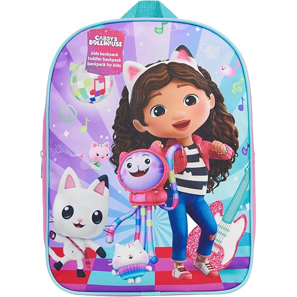 GABBY'S DOLLHOUSE CONFETTI - Zaino scuola per bambini, zaino per