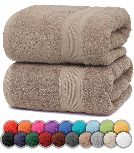 ZOLLNER Set van 3 douchehanddoeken in 70 x 140 cm, bijzonder zachte en absorberende handdoeken in blauw, met praktische ophanglus, wasbaar tot 95 ° C, katoen, hotelkwaliteit