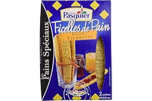 Pasquier Brioche Pasquier Ficelles de Pain Viennoise French Baguette Toasts Brioche, 200g