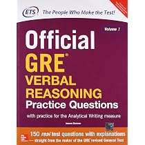 Buy Official Gre Verbal Reasoning Practice Questions (Old Edition