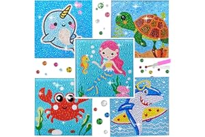 LYJOW 5 Piezas 5d Diamond Painting Niños Kit Completo Diy Animales Pintura Diamante Infantil Personalizado Art Dibujo Cuadros Diamantes Pintar Diamantes Manualidades Para Decoración De La Pared Del Hogar