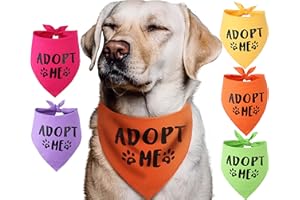 PAWSKIDO Adopt Me Halstuch, 5 Stück, Adopt Me Halstücher für Hunde